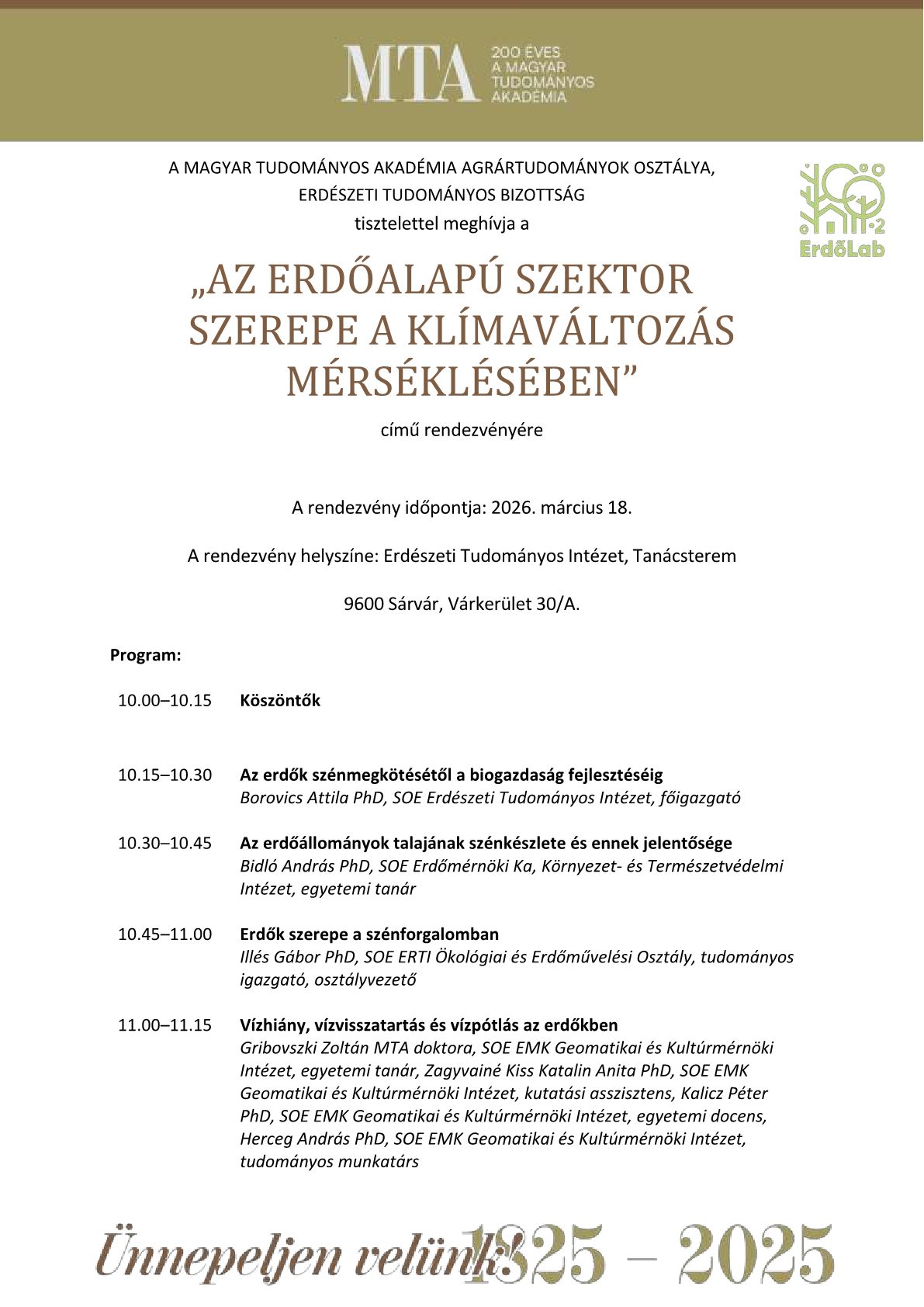 Az erdőalapú szektor szerepe a klímaváltozás mérséklésében